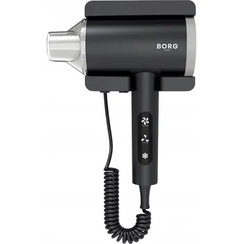 Fén Hotelový fén na vlasy s držákem, silný 1875W Leste černý BORG Hygiene