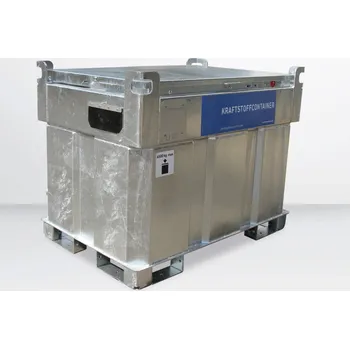 Palivová nádrž Mobilní čerpací nádrž na naftu KI-D, dvouplášťová, objem 450 litrů, čerpadlo 230 V a příslušenství