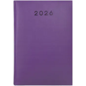 Kalendář Knihový kalendář 2026 A5 fialový