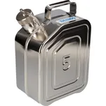 Bezpečnostní kanystr z nerezu, s víkem a větráním, objem 5 l
