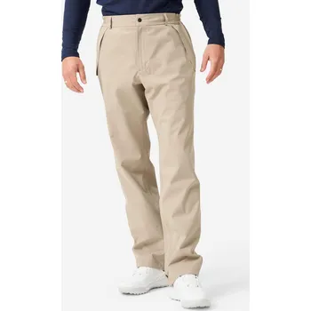 Pánské kalhoty INESIS Pánské golfové nepromokavé kalhoty do deště RW500 2XL BÉŽOVÁ
