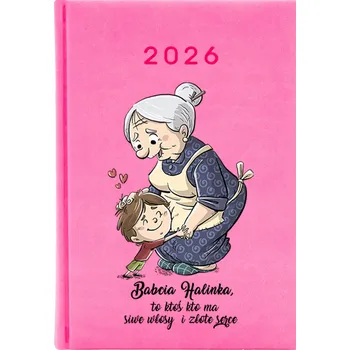 Kalendář Knižkový kalendář 2026 A5 růžový