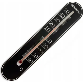 Domácí teploměr Teploměr Decortrend VENKOVNÍ/VNITŘNÍ černý