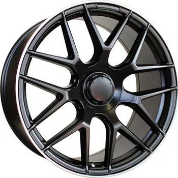 Alu kolo Alu kola Racing Line B5318, 21x9 5x112 ET30, černá matná + leštěný límec