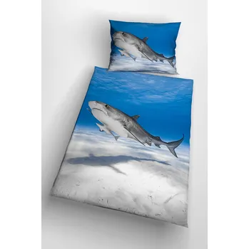 Povlečení 3d povlečení se žralokem - Shark 140x200 cm