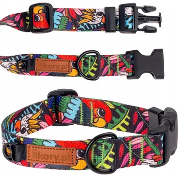 Obojek pro psa ODOLNÝ obojek s přezkou pro velkého psa L/XL 30 mm Ukory barevný JUNGLE