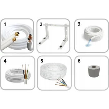 Klimatizace MONTÁŽNÍ SADA KLIMATIZACE DO 5,0 kW TRUBKY S ROZŠÍŘENÝM KONCEM 1/4 3/8 5M