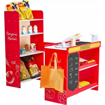 Hra na obchod Dětský Obchod s Potravinami 35 Dílů s Pokladnou Hra na Role