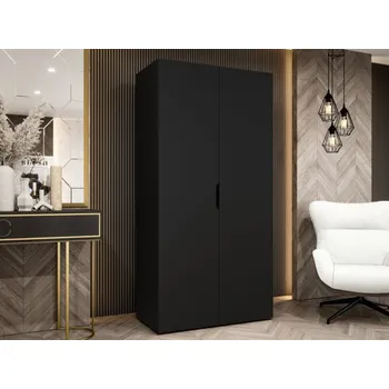 Nábytek Šatní skříň Umonca 100, Barva: černá MIRJAN 5903211427015