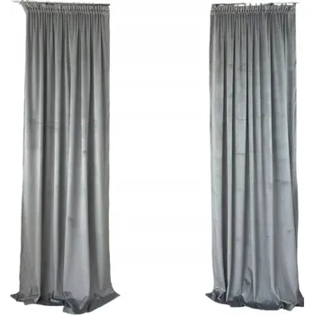 Závěsová látka velur 150cm popelavá - metráž