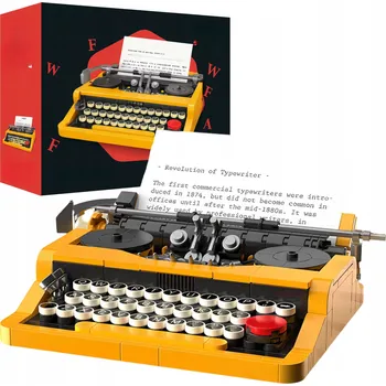 ostatní stavebnice STAVEBNICE RETRO MECHANICKÝ PSACÍ STROJ VINTAGE 3D 255 DÍLKŮ