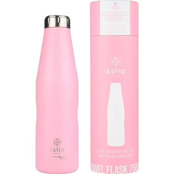 Termoska Termoska láhev na kávu, čaj 750 ml růžová, udrží teplotu 12/24 hodin