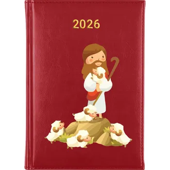 Kalendář Knižní kalendář 2026 A5 červený