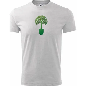 Chlapecké tričko Sázení stromů - Tričko dětské bavlněné - 98 cm / 2 roky ( Světlešedý Melír )