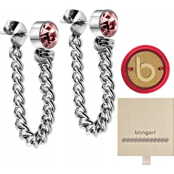 Náušnice Visací Náušnice PANCERKA řetízek s ZIRKON - barva