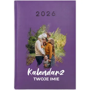 Kalendář Knihový kalendář 2026 A5 fialový