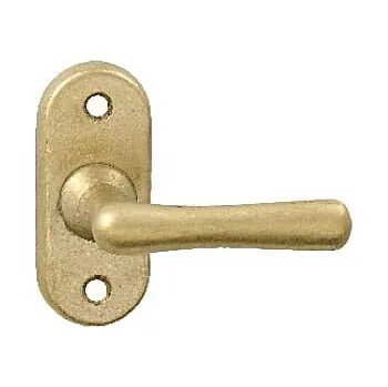 Okenní klika VÝPRODEJ Okenní půloliva malá MP - NI - ELEGANT (NAT - Natural mosaz nelakovaná), HO půloliva, MP NAT - Natural mosaz nelakovaná