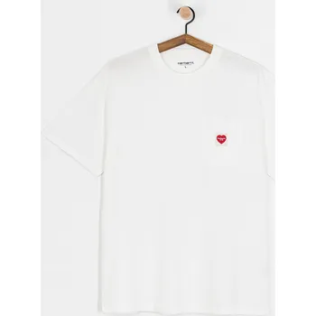 Carhartt WIP Pocket Heart (white/red) XL, bílá