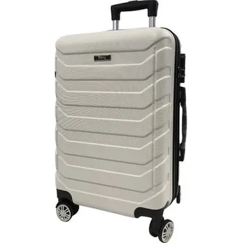 Bavy Cestovní kufr skořepinový 20" Ribs White