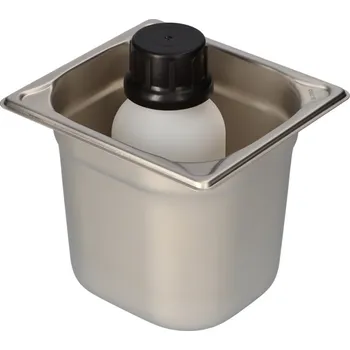 Odpadkový koš Vana na malé nádoby GN 1/6 -150 z nerezu, 2,2 litrů záchytný objem