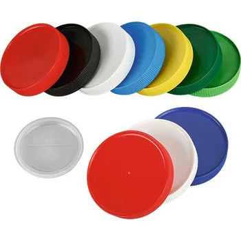 Šroubovací víko pro velikost 90 mm, PE-HD, vč. těsnení, žluté, 12 kusů