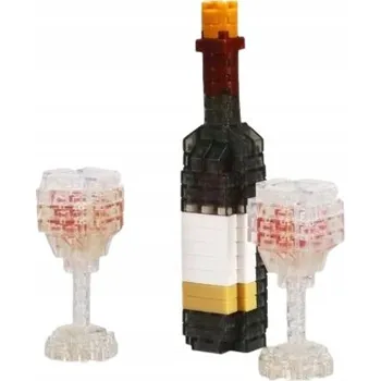 ostatní stavebnice Stavebnice Víno se Skleničkami - Vtipný Dárek
