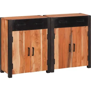 Organizace kuchyně vidaXL Servírovací skříň se zásuvkou 2 pcs Hnědá 110 x 30 x 75 cm