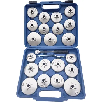 Nářadí na výměnu oleje Miskovité hliníkové klíče na olejové filtry 23ks