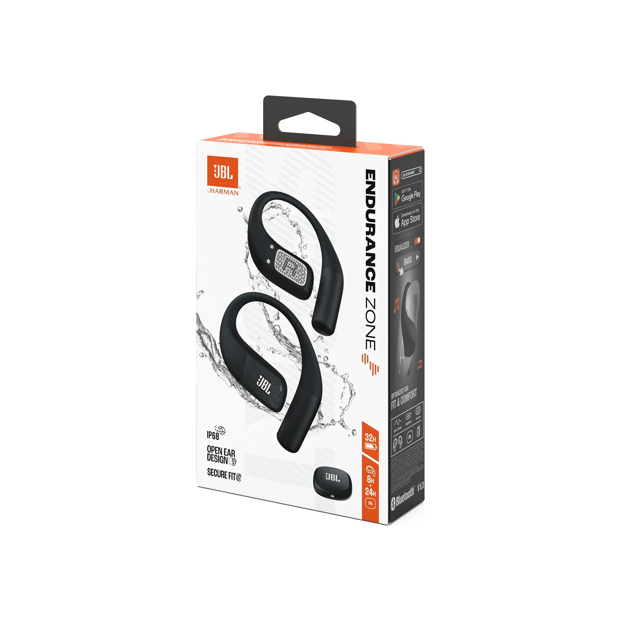 Fotografie 11 - Sluchátka JBL Endurance Zone Black and Grey