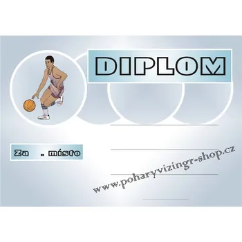Basketbal diplom A4 č.9