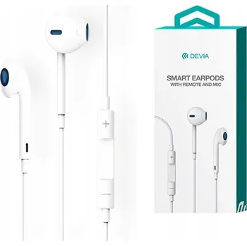 Sluchátka Drátová sluchátka do uší univerzální Devia Smart EarPods