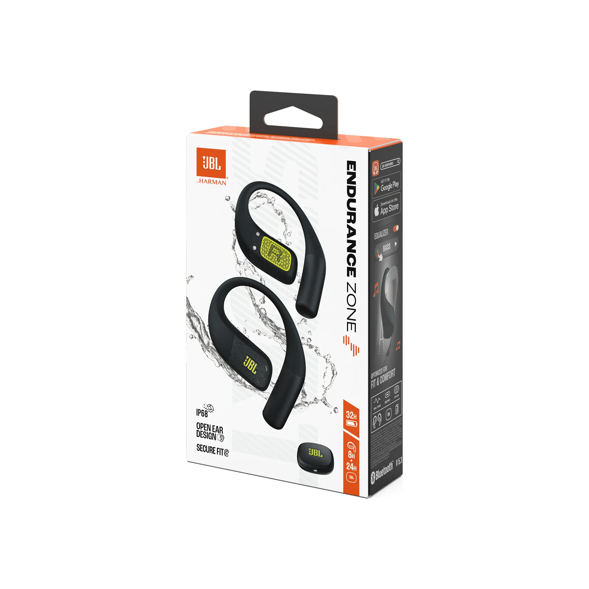 Fotografie 11 - Sluchátka JBL Endurance Zone Black and Lime