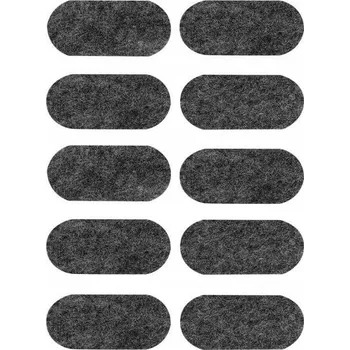 Podložka pod nábytek Samolepicí filcové podložky šedé (sada 10 Ks) 20x44 mm
