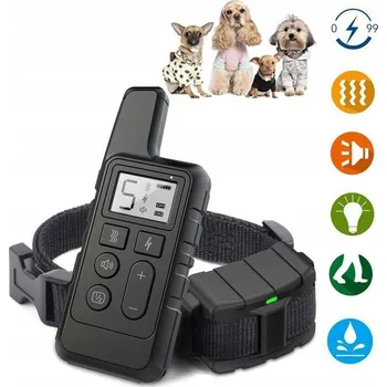 Obojek pro psa ELEKTRICKÝ VÝCVIKOVÝ OBOJEK PRO PSA 500M VODĚODOLNÝ S DÁLKOVÝM OVLÁDÁNÍM