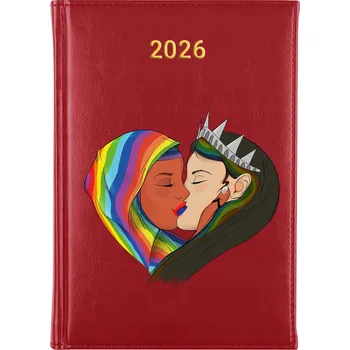 Kalendář Knižní kalendář 2026 A5 červený