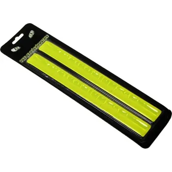 Reflexní páska, DUO, 3x30cm, žlutá, 2ks/bal.