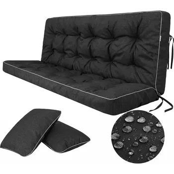 Polštář Polštář Hobbygarden 109 x 120 x 8 černý