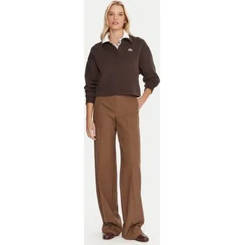 Pánská móda Lacoste Mikina SF5275 Hnědá Relaxed Fit 34