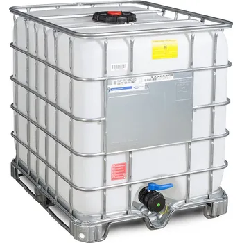 IBC kontejner IBC kontejner, Ex provedení, ocelové ližiny, 1000 litrů, plnící otvor DN 225, vypouštěcí otvor DN 80