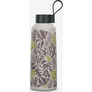 Láhev QUECHUA Turistická nerezová šroubovací láhev 100 1 l BÉŽOVÁ|FIALOVÁ|KAŠTANOVÁ|ZELENÁ