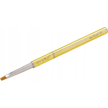 Kosmetický štětec Štětec na zdobení a malování nehtů Aba Group Zlatý Gelový štětec Gold Brush #4