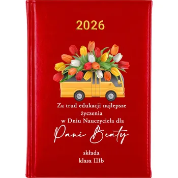 Kalendář Knižní kalendář 2026 A5 červený