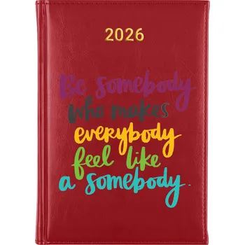 Kalendář Knižní kalendář 2026 A5 červený