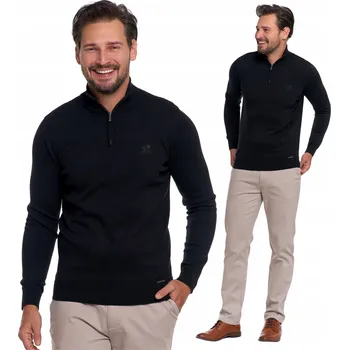 Pánský svetr Moraj svetr OMS4300-002 černý rolák velikost L