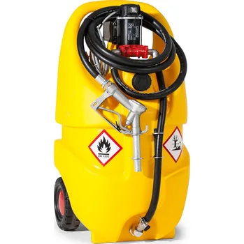 Palivová nádrž Mobilní čerpací nádrž na naftu, typ Caddy, objem 55 litrů, s 24 V elektrickým čerpadlem