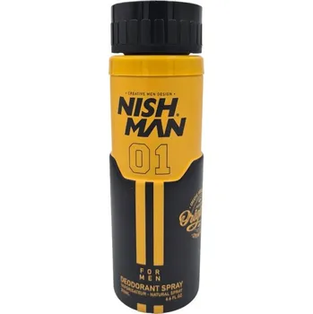 Nishman - 01 Deodorant ve spreji - Deodorant ve spreji pro muže 200 Ml