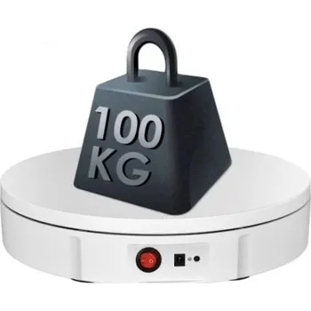Televizní držák DeTech Otočný stojan pro 360° fotografie - nosnost 100 kg - bílá Otočný stojan pro 360° fotografie - nosnost 100 kg je revoluční zařízení, které umožňuje prezentovat produkty z každého úhlu díky své
