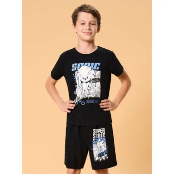 Sinsay - Dvoudílné pyžamo Sonic the Hedgehog - černá - 248EV-99X - 248EV-99X-152