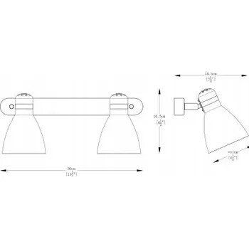Nástěnné svítidlo Nástěnné svítidlo Zuma Line bílé E27 40 W