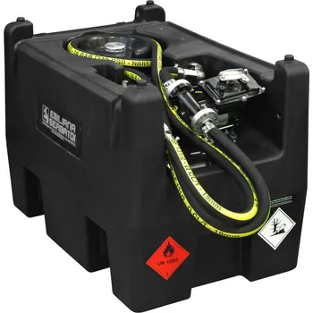 Palivová nádrž Mobilní čerpací zařízení na benzín, 220 litrů, s čerpadlem 12 V, bez víka